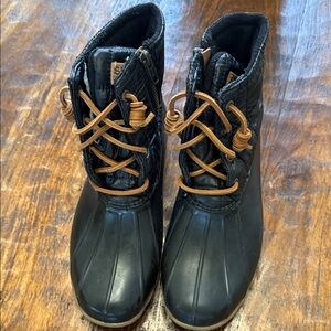 Sperry Black and Brown Winter Boots
